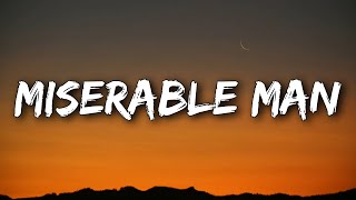 Video thumbnail of "David Kushner - Miserable Man (Lyrics) "all we wanted was a place to feel like home""