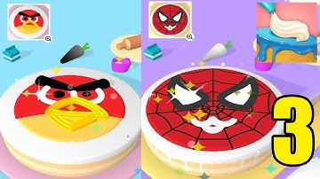 Cake Art 3D 🎂🍰 Gameplay - All Level (iOS, Android ) Max Levels - Part 3