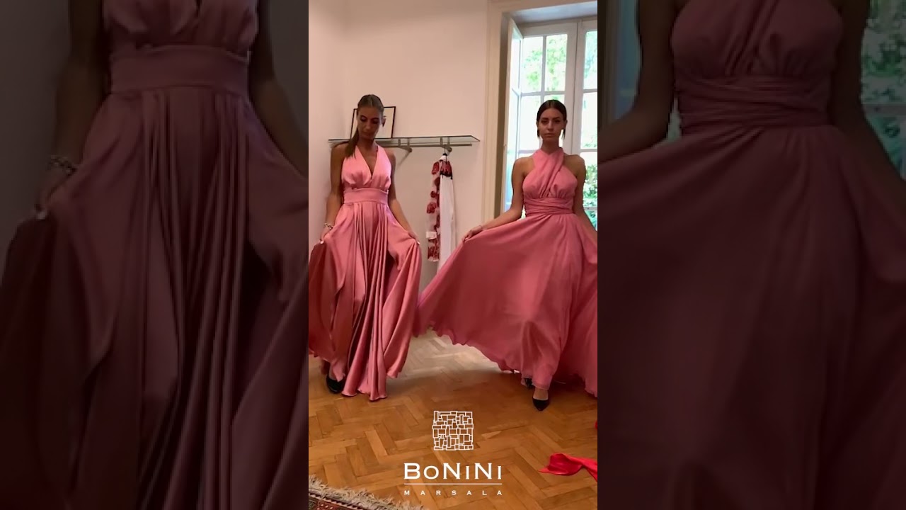 Le damigelle della sposa viste da Bonini. Tanti colori, modelli , tessuti e tante scollature.