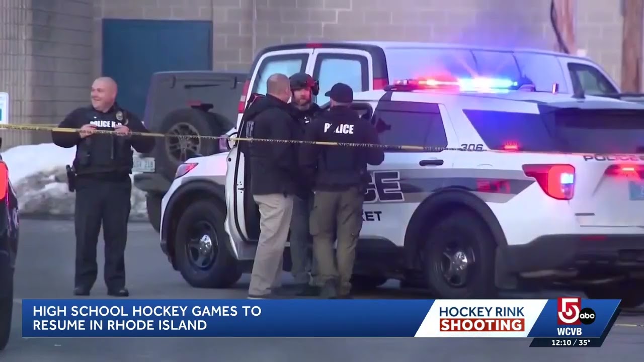 High school hockey resumes in RI after deadly shooting