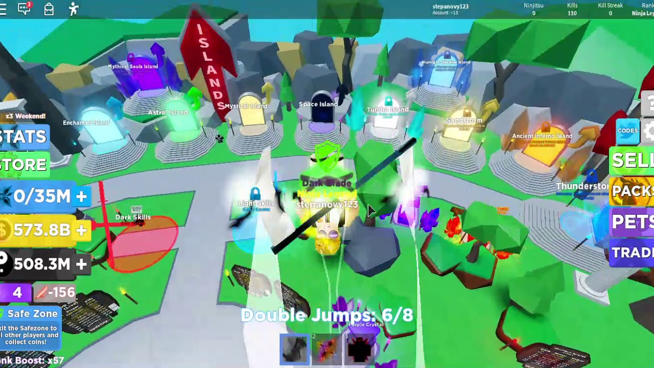 ROBLOX ninja legends stage NINJA LEGEND - YouTube