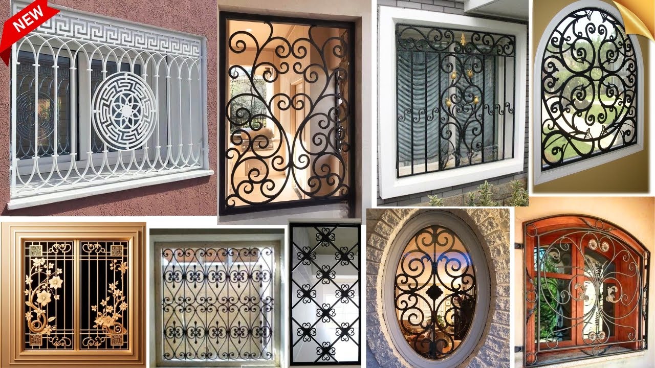 Modern Iron window grill designs|Decorative window grill secure with beauty|stainless steel grills#3