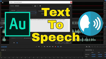 How To Make Text To Speech In Adobe Audition