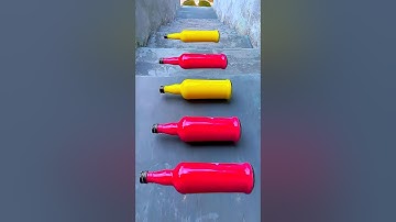 Breaking glass bottle ⚠️🔥 Crushing Crunchy & Soft Things #asmr #shorts #asmrsound #satisfyingvideo