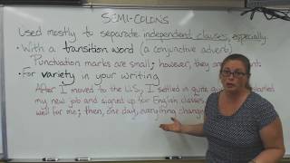 Semi-colons
