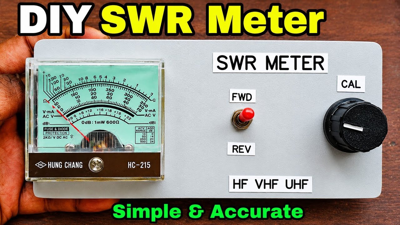 Using Swr Meter This 10$ DIY SWR Meter can Save your Expensive Radio | How To make SWR ...