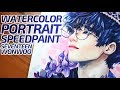 Watercolor Portrait Speedpaint |Seventeen's Wonwoo|