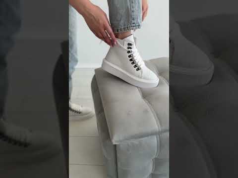 Пітон білі жіночі черевики дуже круті з натуральної шкіри розміри 36-41, видео 1