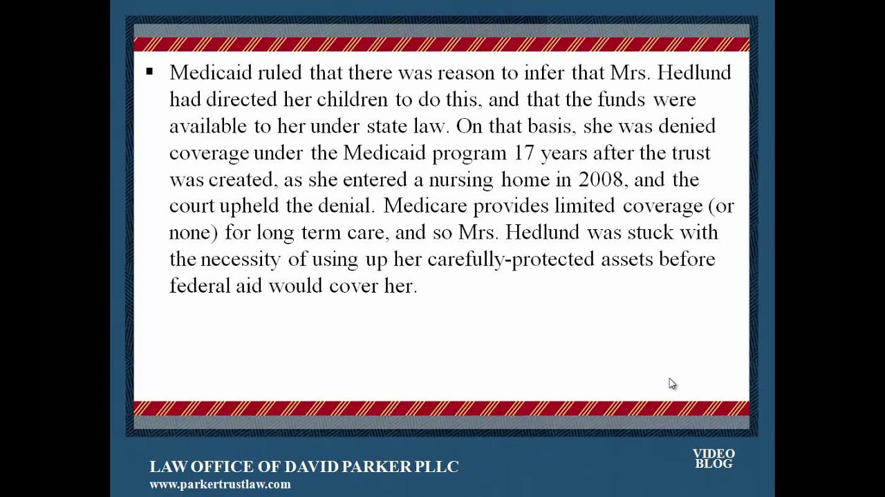 Medical Eligibility and Asset Transfers Tarrytown Attorne YouTube