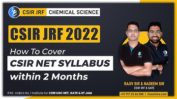 How To Cover Complete CSIR NET Syllabus in Just 2 Months 🤔 2 Months Strategy For CSIR NET Chemistry