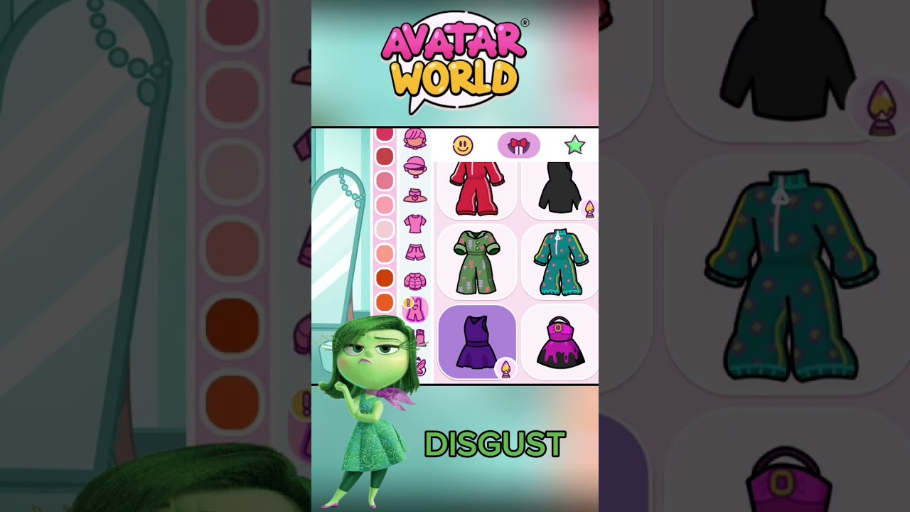 Inside Out Disgust Avatarworld Pazu Shorts Insideout