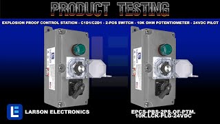 Explosion Proof Control Station - C1D1/C2D1 - 2-Pos Switch - 10k Ohm Potentiometer - 24VDC Pilot