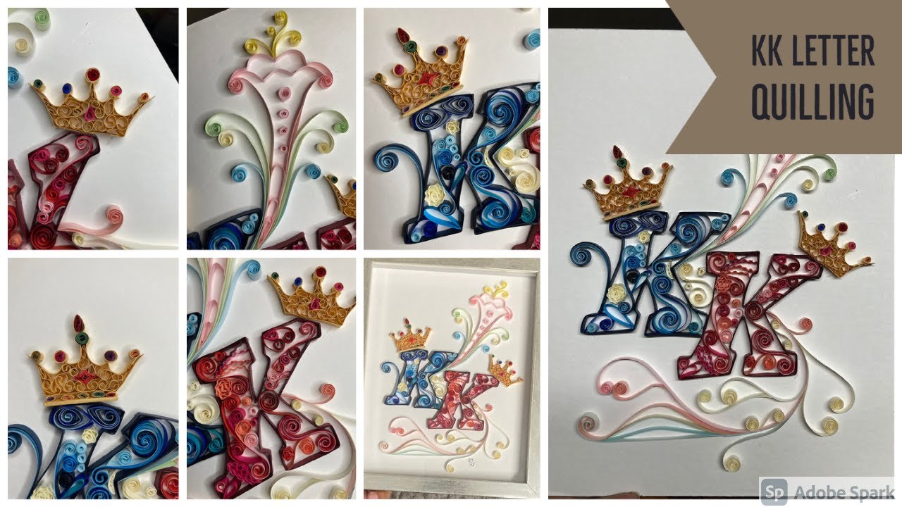 K Letters #Quilling Details Tutorial | Unique Gift | Wall Art | WallDecor|Boys and Girls | Paper Art
