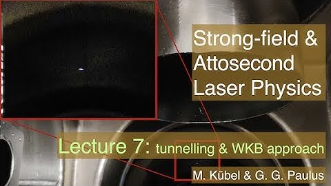 Tunnel ionization and the WKB approach | Lecture 7