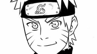 naruto easy draw step