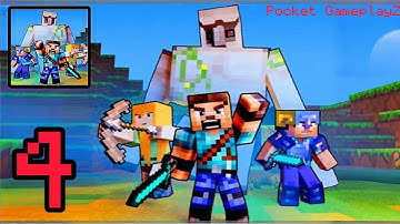 Mob Battle: Craft Army - Gameplay Walkthrough Part 4 - Battle of Crafting Legends (iOS, Android)