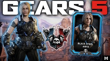 GEARS 5 Character Showcase, The Return of Black Steel Armored Anya Multiplayer VS CTF Event on Mercy