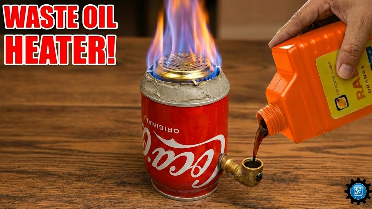 How To Make a Waste Oil Heater | Free Heating From Used Motor Oil - YouTube