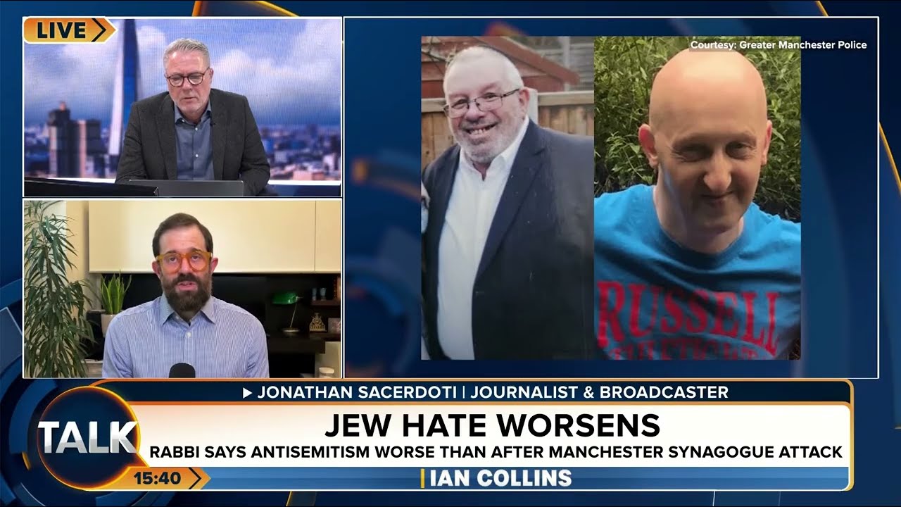 One year on from synagogue killings in Manchester, Rabbi says things have got worse, not better