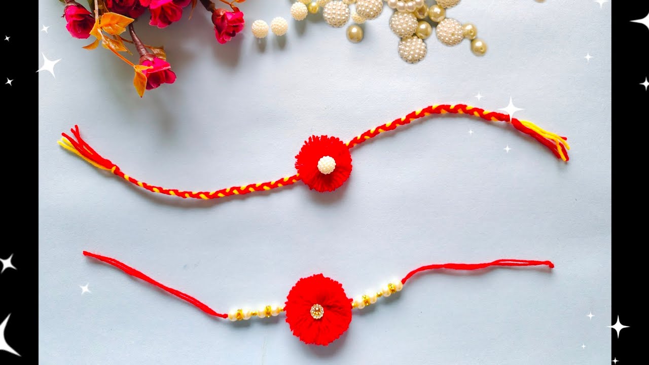 Easy Ideas for Beautiful Rakhi making at Home | Handmade Rakhi | DIY ...