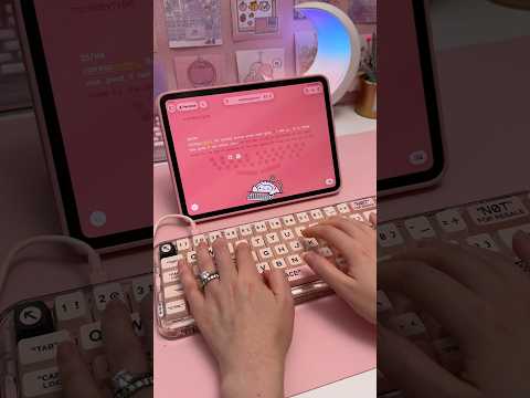 This keyboard sounds so satisfying 💕 | iPad accessories | desk setup