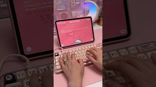This keyboard sounds so satisfying 💕 | iPad accessories | desk setup