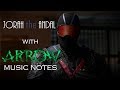 Vigilante suite theme  with arrow music notes