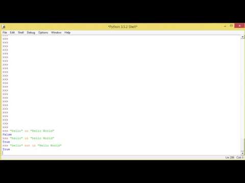 Python - 45 - Membership Operators