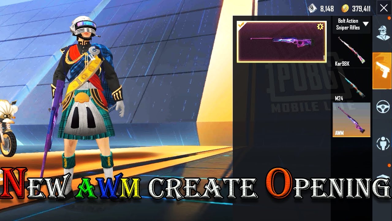 Pubg Mobile Lite New Awm Create Opening I Pubg Lite Mauve Avenger AWM Create Opening