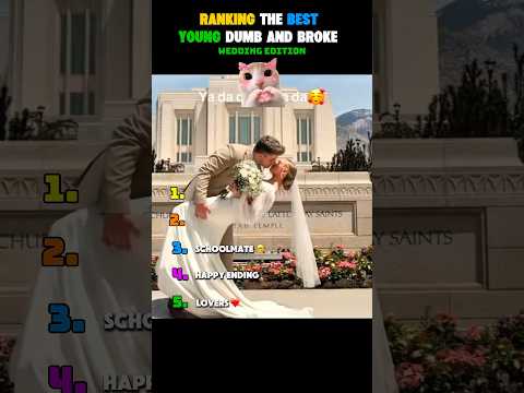 Ranking the Best Yound Dumb and Broke (Wedding Edition) #ranking #shorts #wedding