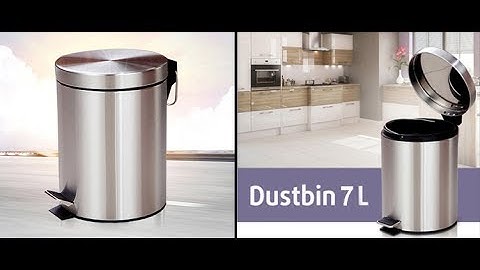 Thùng rác inox đạp chân inox 7L 12L 30L, thùng đựng rác inox đạp chân giá sỉ toàn quốc