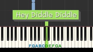 Hey Diddle Diddle: easy piano tutorial with free sheet music
