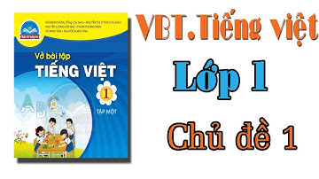 Vở bài tập tiếng việt lớp 1 Chủ đề 1 Những bài học đầu tiên