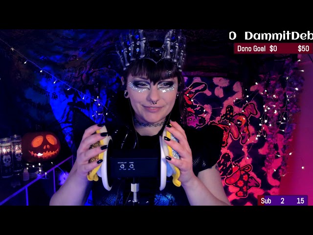 Halloween Asmr stream. Visual Asmr, Fuzzy Gloves, and spooky vibes
