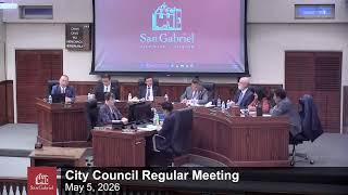 City Council Regular Meeting - May 5, 2026 - City of San Gabriel