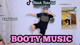 BOOTY MUSIC Dance Challenge |  Tiktok Tutorial | Easy Step by Step for beginners