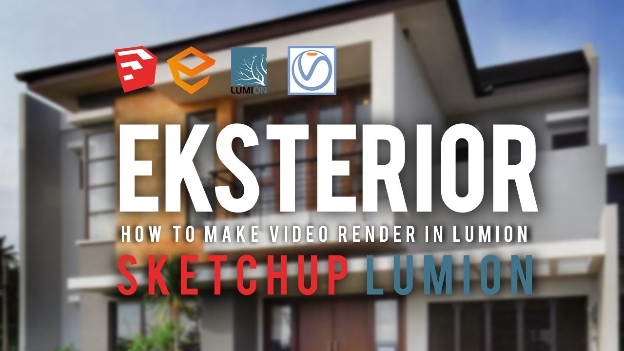 HOW TO MAKE VIDEO RENDER WITH SKETCHUP AND LUMION - YouTube