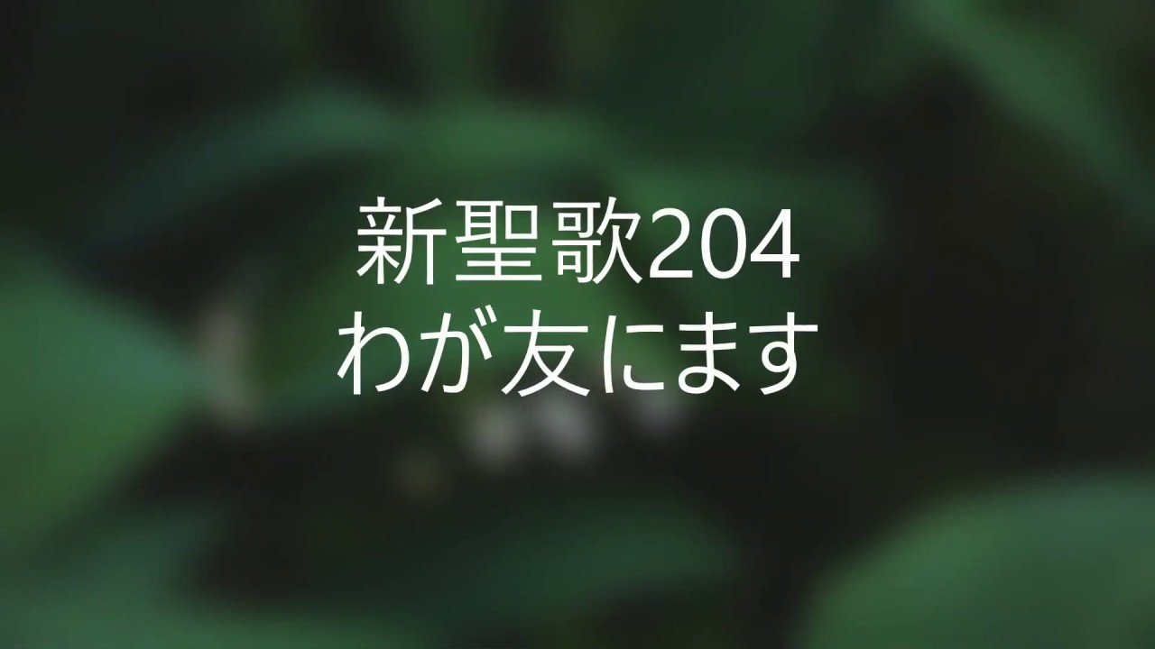 新聖歌204 わが友にます ピアノ奏楽歌詞付き The Lily of the Valley