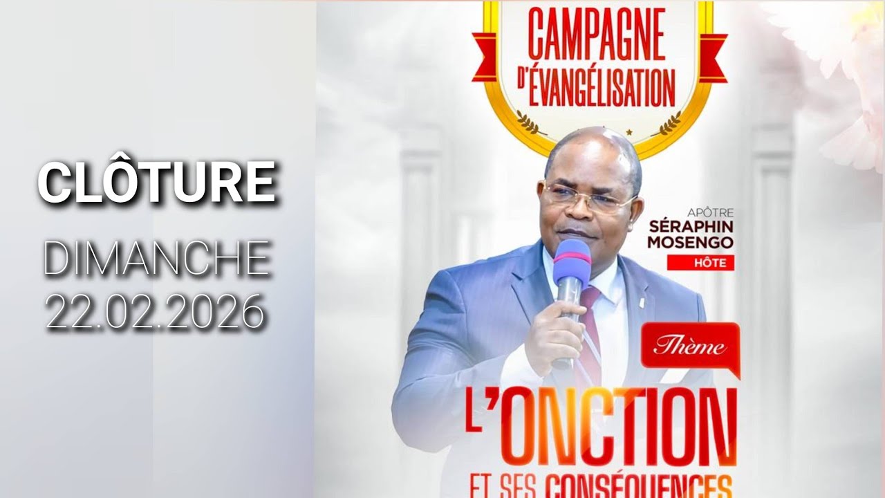 CELEBRATION PREMIER ANNIVERSAIRE|PLEIN EVANGILE TAB. | APOTRE SERAPHIN MOSENGWO| 22.02.2026 | JOUR 2