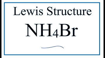 How to draw the NH4Br Lewis Dot Structure (Ammonium bromide)