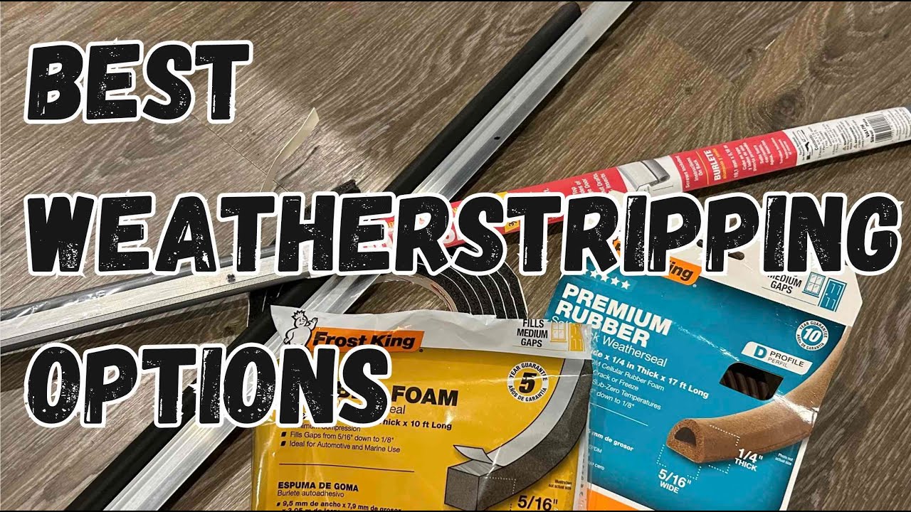 Four door weatherstripping options for door installation - YouTube