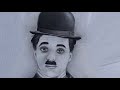 Como pintar Charles Chaplin (pintura monocromática)