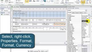Microsoft Access Report with a Calculated Field per Record Act4No1a