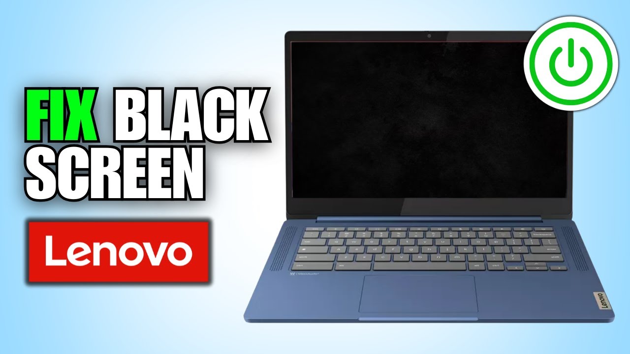 How To Fix Lenovo Laptop Screen Black But Power On - YouTube