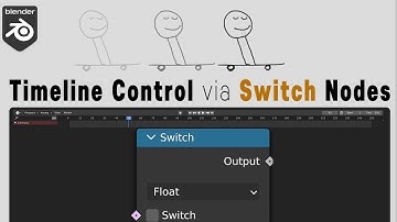 Procedural Animation Using Switch Node (Geometry Nodes, Blender)