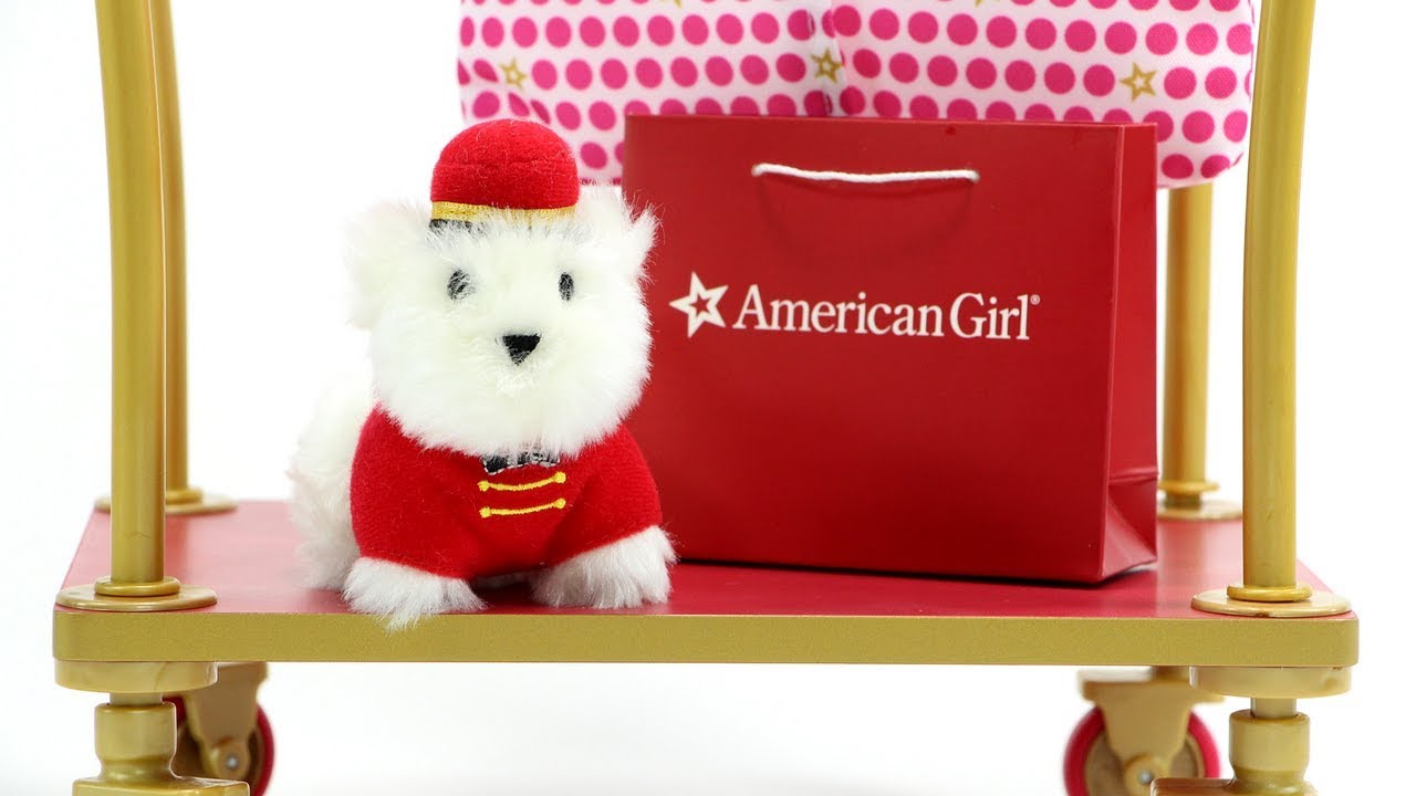 American Girl Grand Hotel Luggage Cart Review YouTube