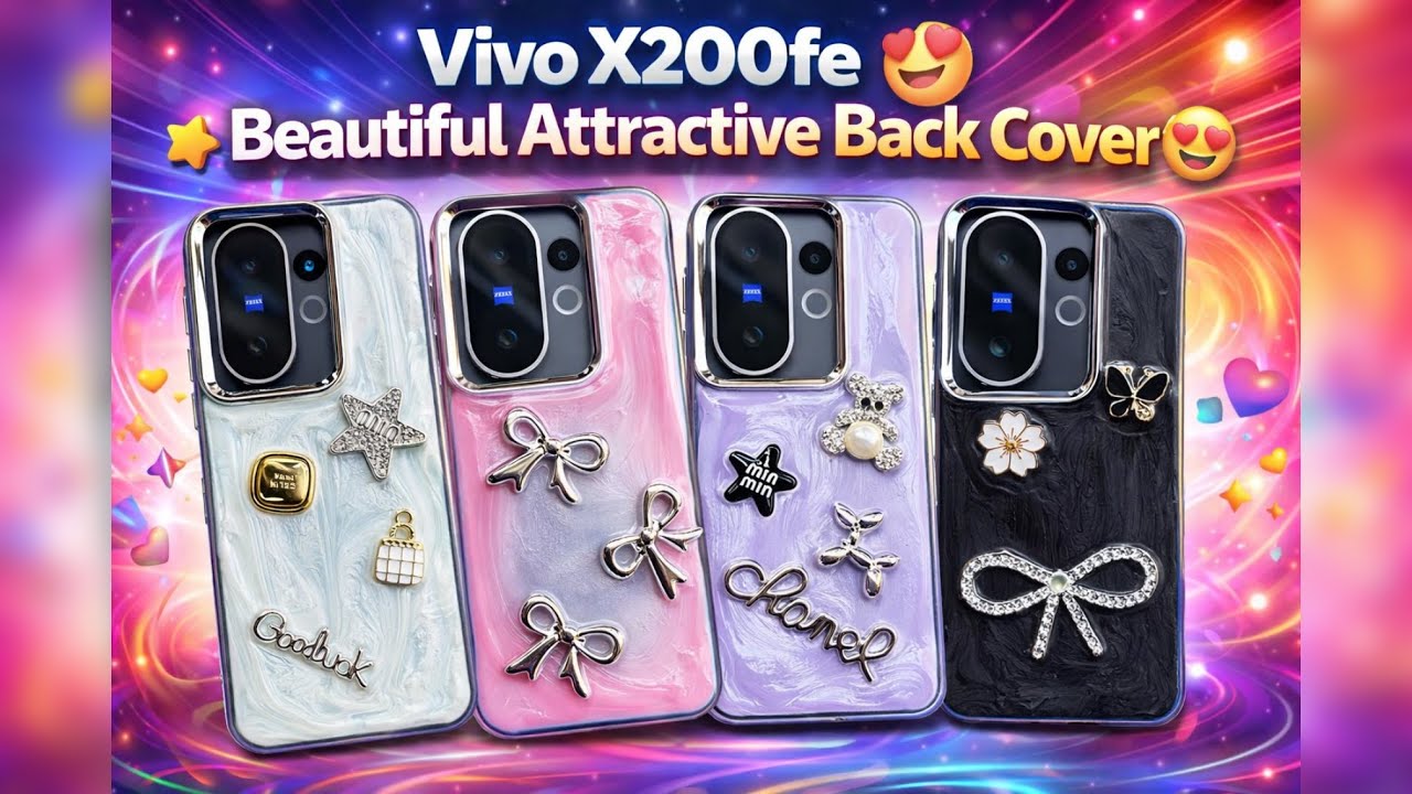 Vivo X200fe Beautiful Attractive Girlys Back Cover for Special Merraige 😍/ Vivo X200fe Back Cover 