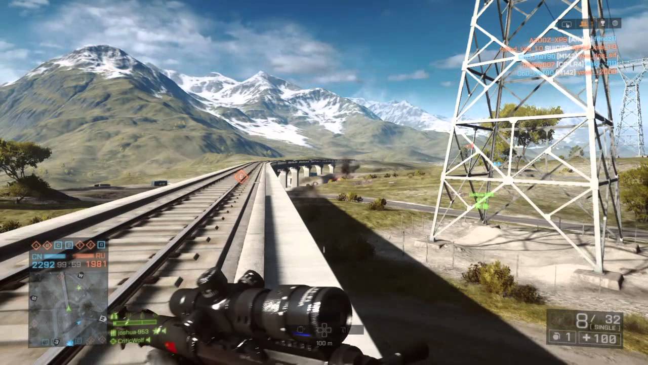 BF 4 long range pilot kill