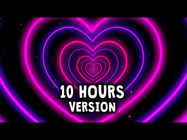 Neon Lights Love Heart Tunnel Particles Background 10 hours | HD Vj loop Disco Pink and Purple class=
