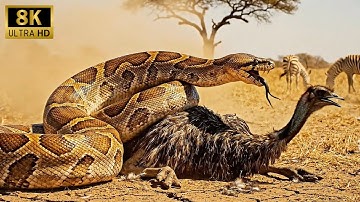 Giant Python Attack! Rescue Mission Saves Ostrich